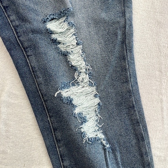 NEW STS Blue 32 Distressed Boyfriend Blue Denim Jeans EP1933JDS - Picture 7 of 16